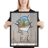 Tableau street art banksy plage pour les enfants