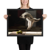 Tableau chat rigolo le saut de l'ange