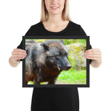 Tableau Loup Noir Moderne