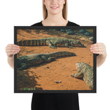 Tableau Crocodile (Sieste au Soleil)