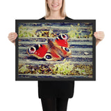 Tableau Ailes de Papillons Rouge Passion