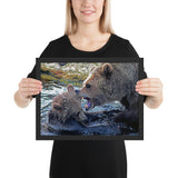 Tableau Montagne Ours Famille