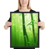 Tableau bambou vert brillant