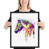 Tableau Chevaux Abstrait Cheval de Dos