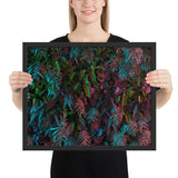 Tableau jungle multicolores
