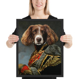 Tableau chien aristocrate (beagle sérieux)