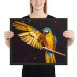 Tableau avec Perroquet Multicolors