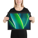 Tableau deco tropical verte fluo