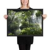 Tableau jungle ambiance avec du brouillard