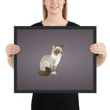 Tableau chat enfant le jamais content