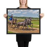 Tableau Chevaux en Course