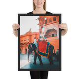 Tableau Eléphant Touriste en Inde