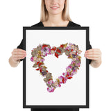 Tableau coeur papillon la métamorphose