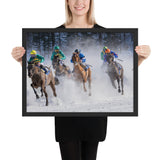 Tableau Chevaux De Course de Saison Froide