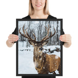 Tableau Cerf Neige