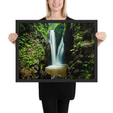 Tableau tropical la cascade naturelle