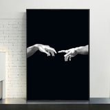 Tableau Sculpture Michelangelo noir et blanc