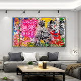 Tableau Street Art  Amour
