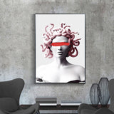 Tableau Sculpture Medusa Rose