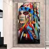 Tableau street art indienne