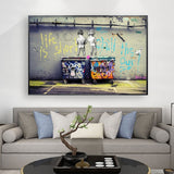 Tableau Banksy life is short