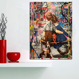 Toile Banksy Meilleurs Amis