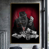 Tableau Singe qui Fume (Boss)