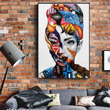 Tableau  Visage Femme Vhils