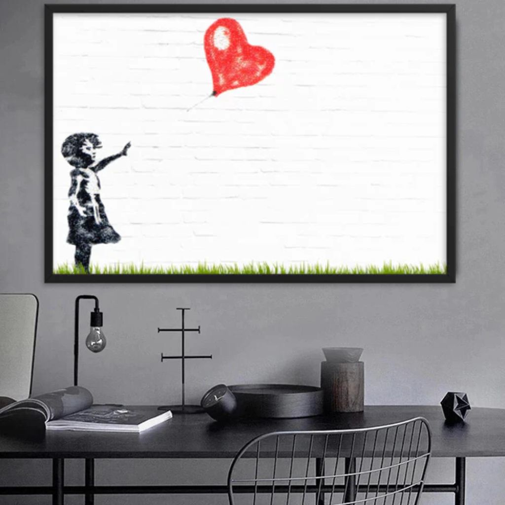 Tableau déco Runaway Balloon (Banksy), Je commande !