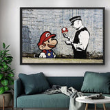 tableau banksy mario