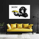 tableau singe banksy