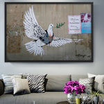 la colombe de la paix banksy