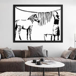 banksy zebra barcode