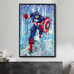 Tableau Street Art  Captain America
