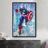 Tableau Street Art  Captain America
