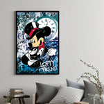Tableau Street Art Mickey Magicien