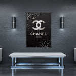 Tableau Chanel Noir et argent
