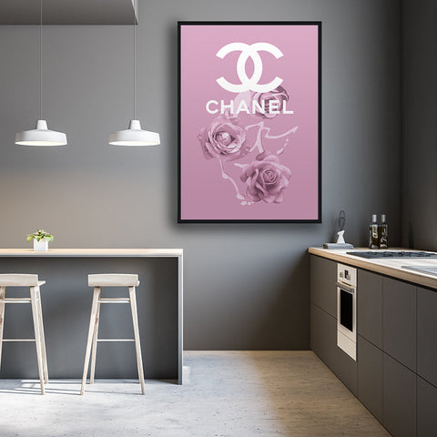 tableau chanel couleur rose