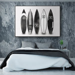 tableau Planche de Surf Chanel noir et blanc