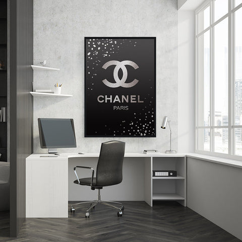 Tableau Chanel Noir argenté