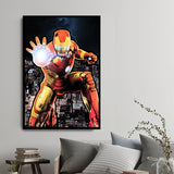 Tableau Street Art Iron Man 