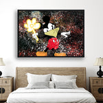 Tableau Mickey Banksy