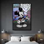 Tableau Street Art Mickey Graffiti