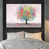 tableau toile coloré arbre de vie