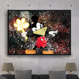 Tableau Mickey lanceurs de fleurs