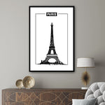 Tableau Minimaliste Tour Eiffel