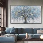 Tableau Bleu Arbre de Vie 