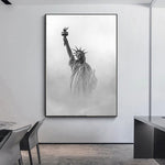 tableau de new york noir et blanc 