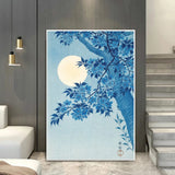 Toile Cerisier Japonais Bleu