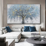 Tableau Arbre de Vie Bleu